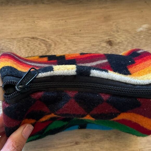 High grade western wear by Pendleton wool Aztec pouch bag southwestern - Picture 2 of 9